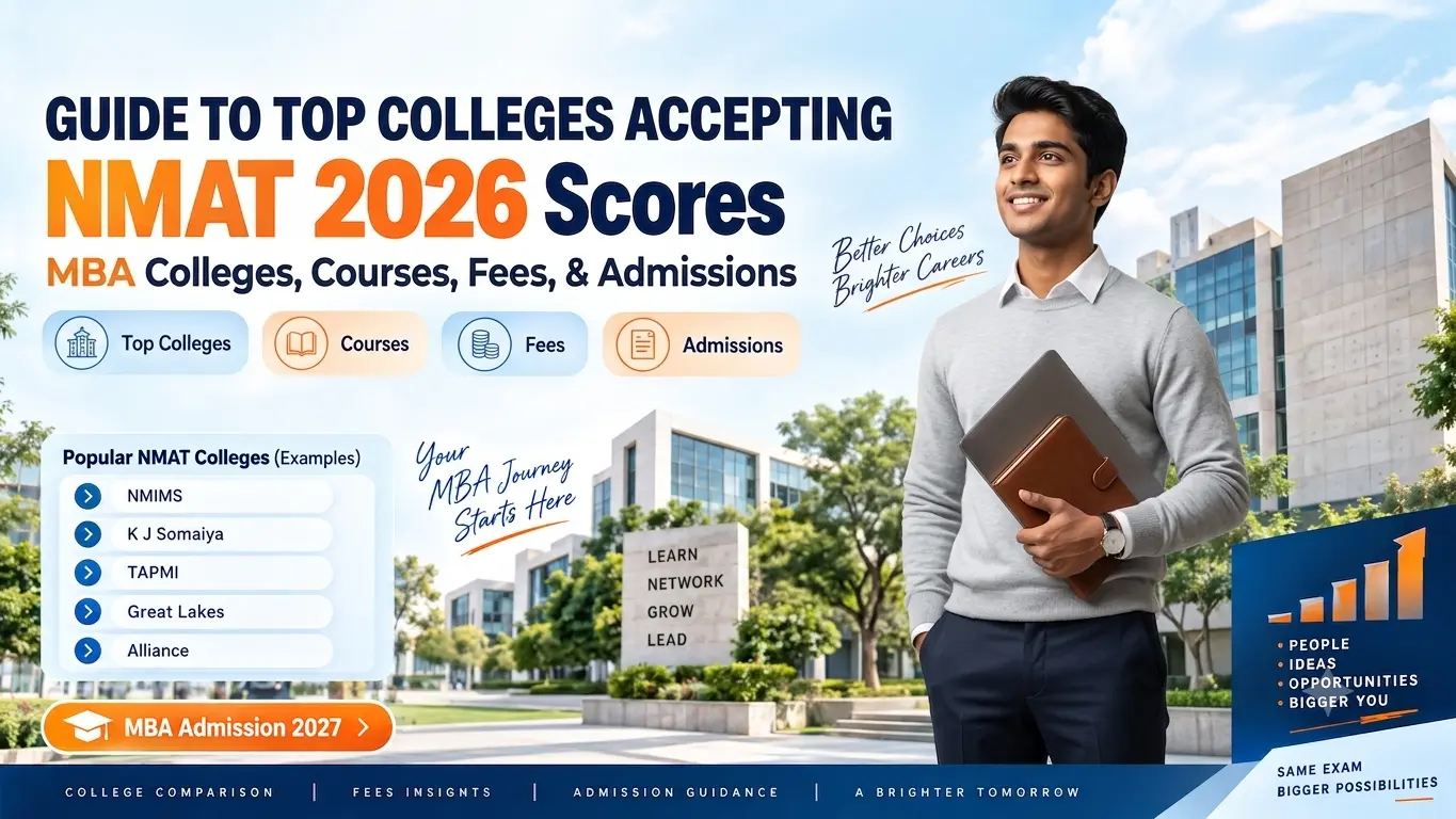 Top Colleges Accepting NMAT 2026 Scores: MBA Colleges, Courses, Fees & Admissions